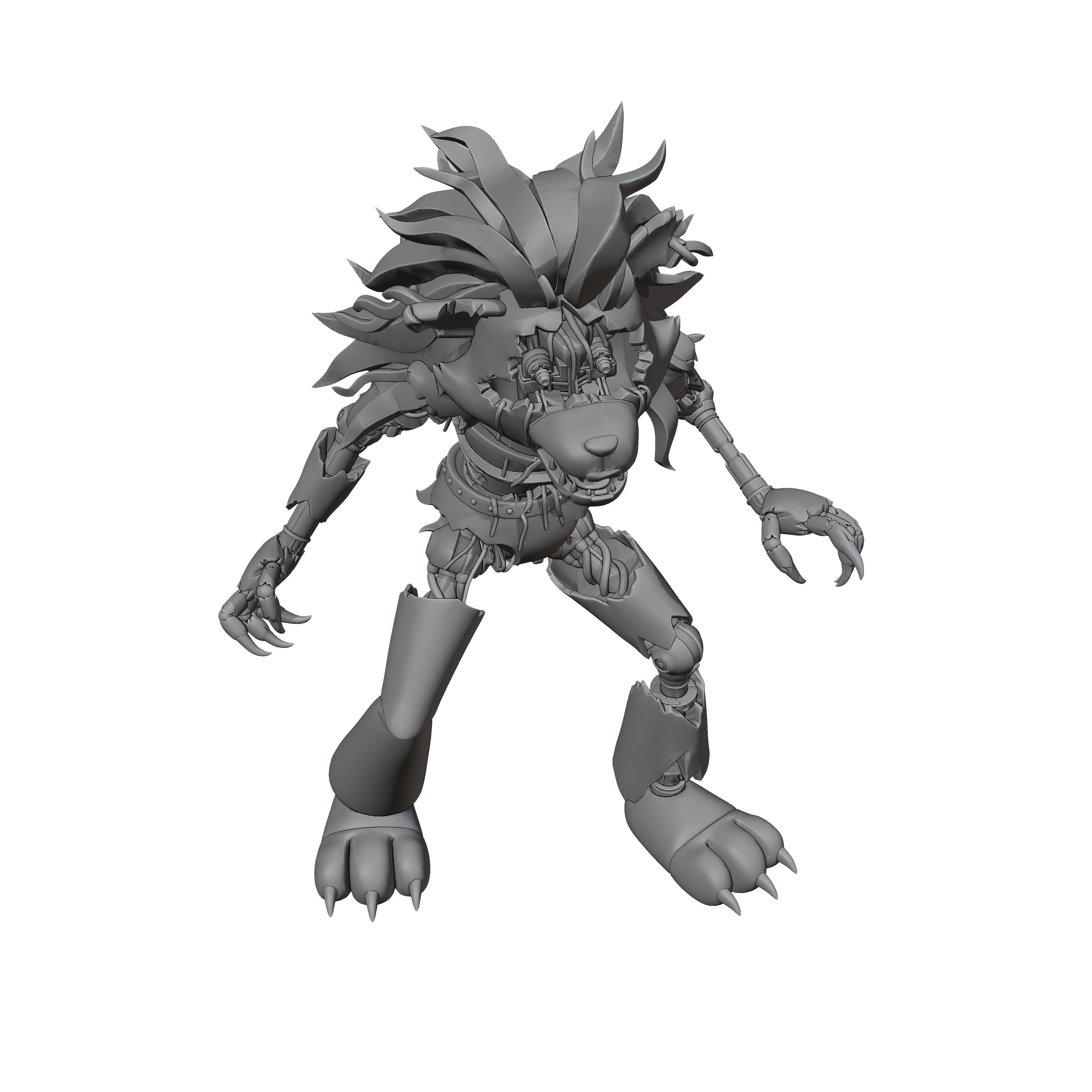 Shattered Roxy 3D print model_4