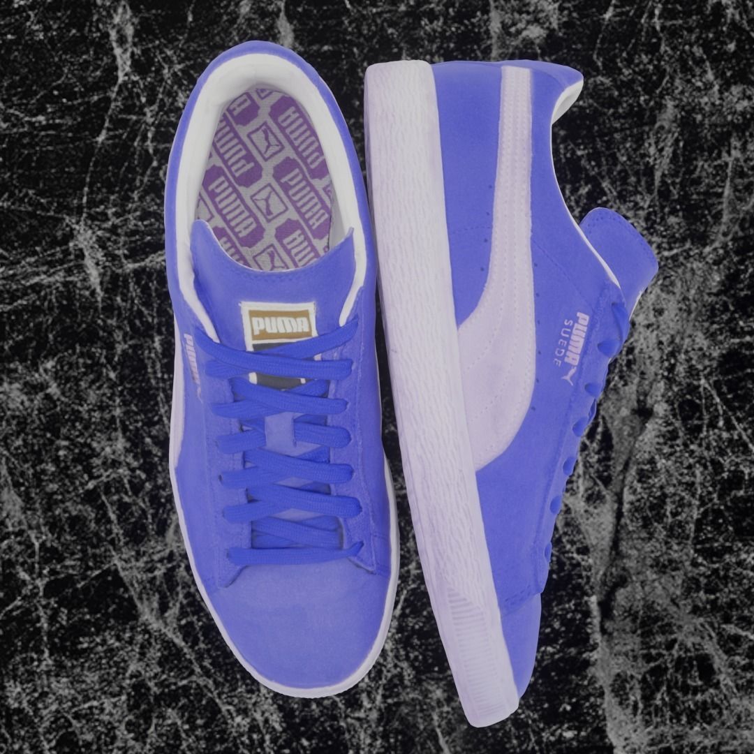 PUMA 3D SHOES - BLUE - SUEDE Low-poly 3D model_3