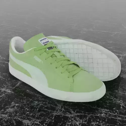 PUMA 3D SHOES - GREEN - SUEDE