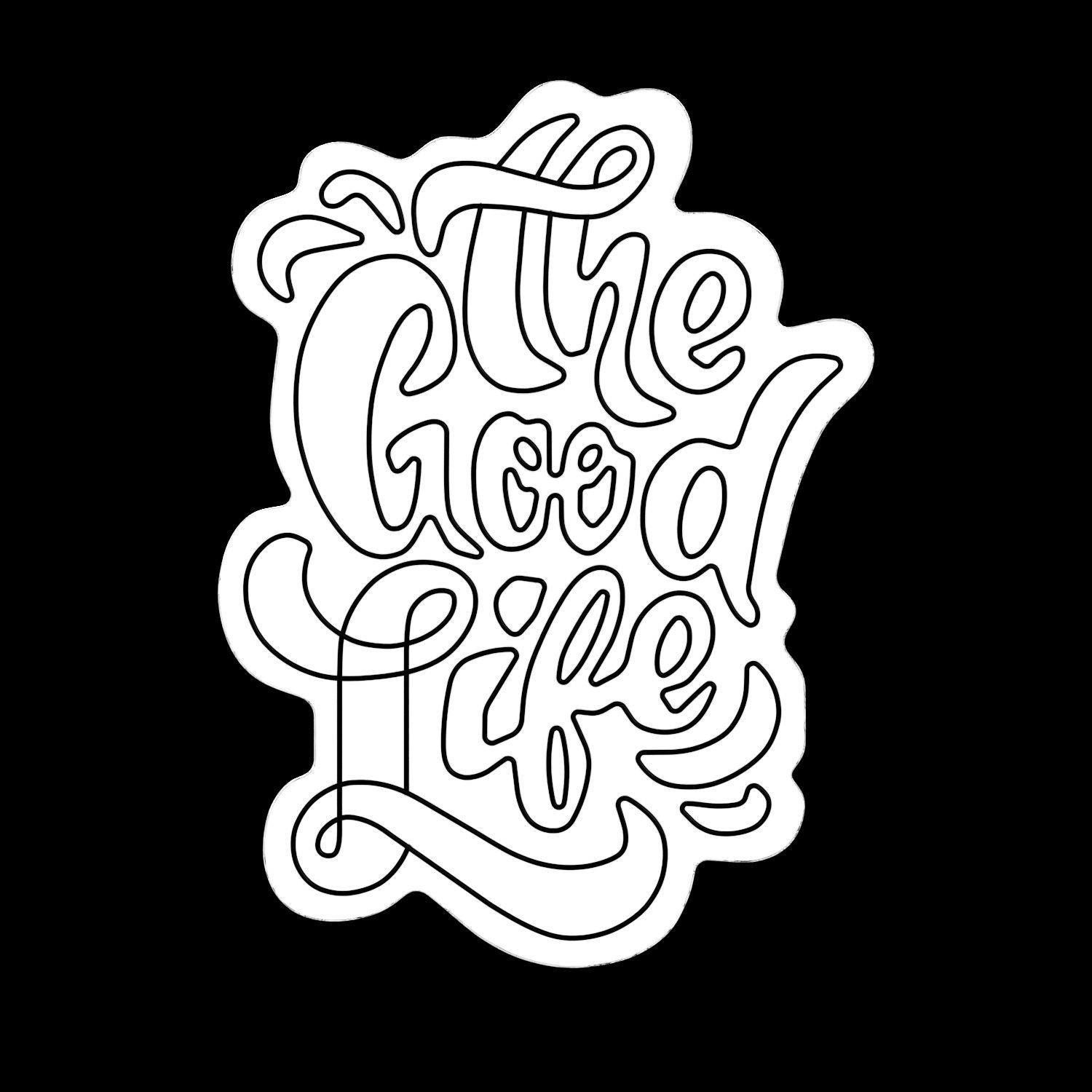 The Good Life Neon Sign 3D model_3