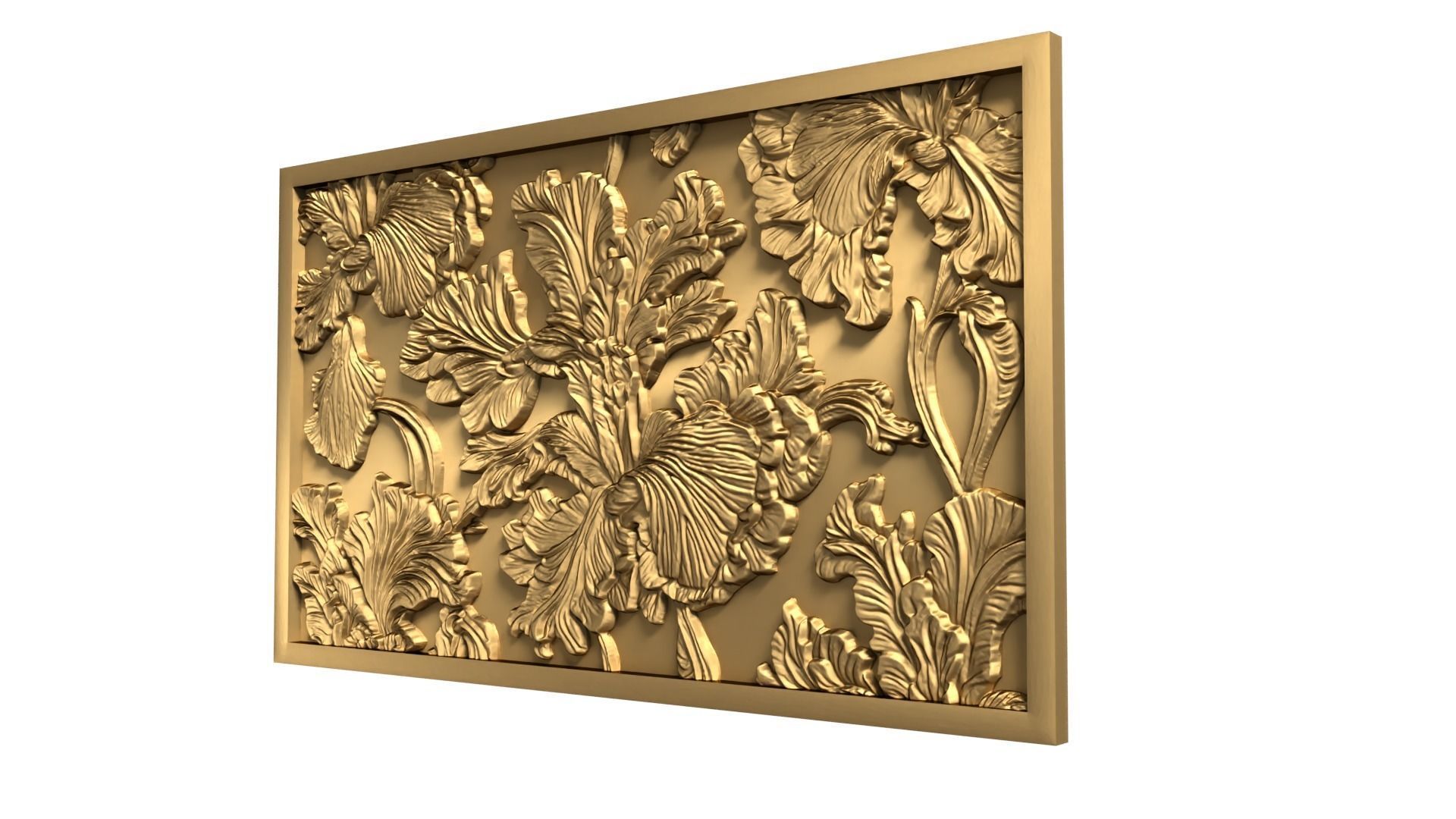 Modern Wall Panel Relief for CNC and 3D Printing 05 3D print model_7