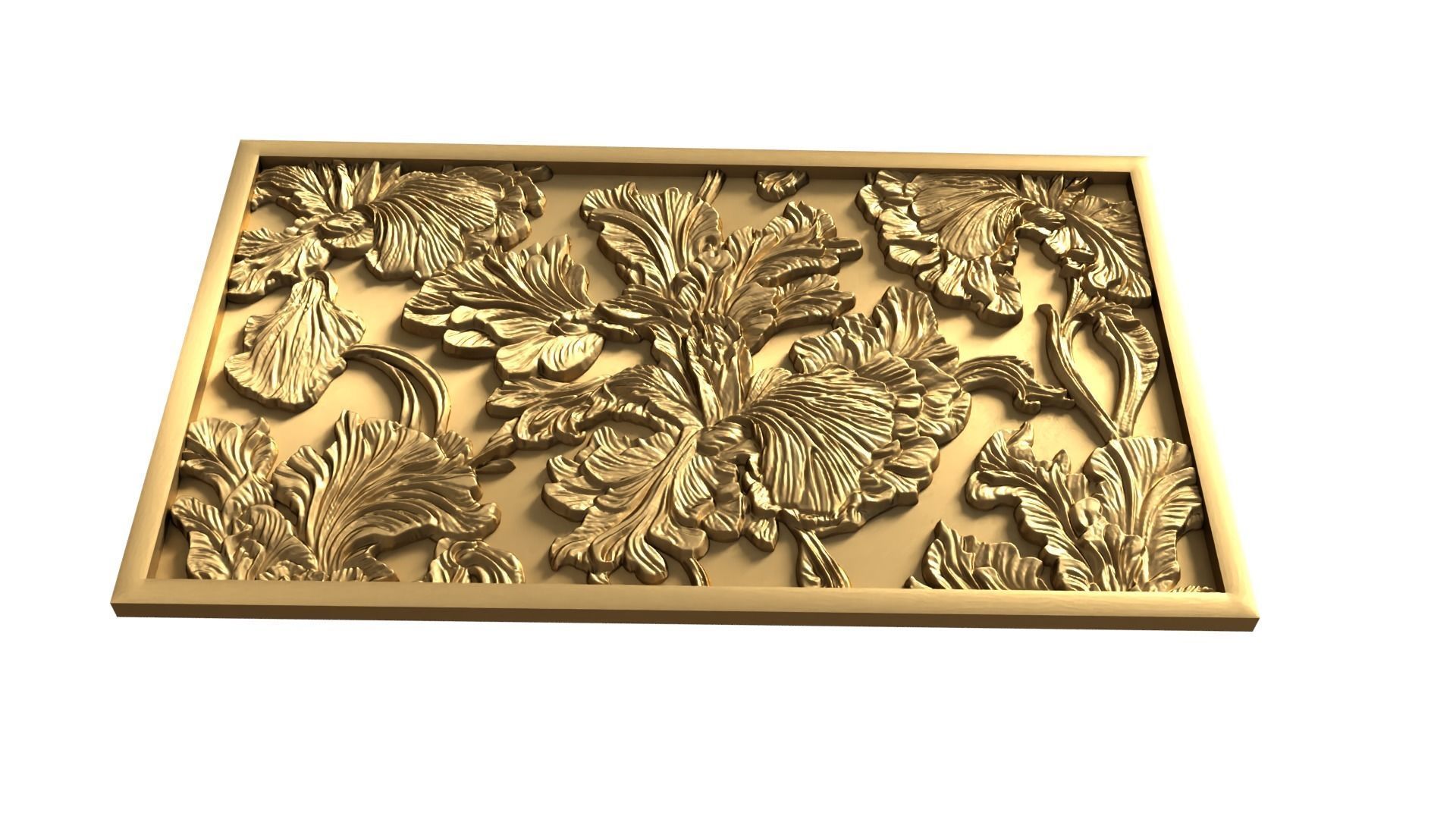 Modern Wall Panel Relief for CNC and 3D Printing 05 3D print model_3