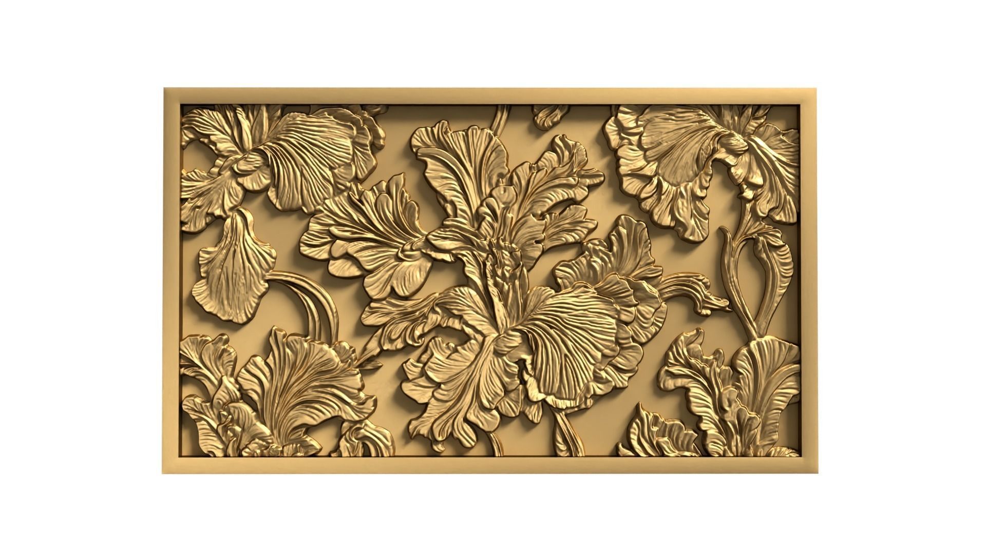 Modern Wall Panel Relief for CNC and 3D Printing 05 3D print model_1