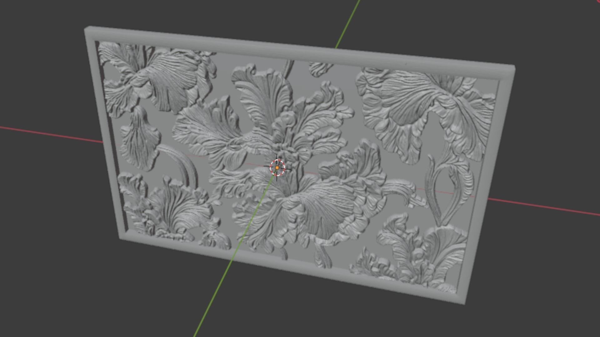 Modern Wall Panel Relief for CNC and 3D Printing 05 3D print model_8