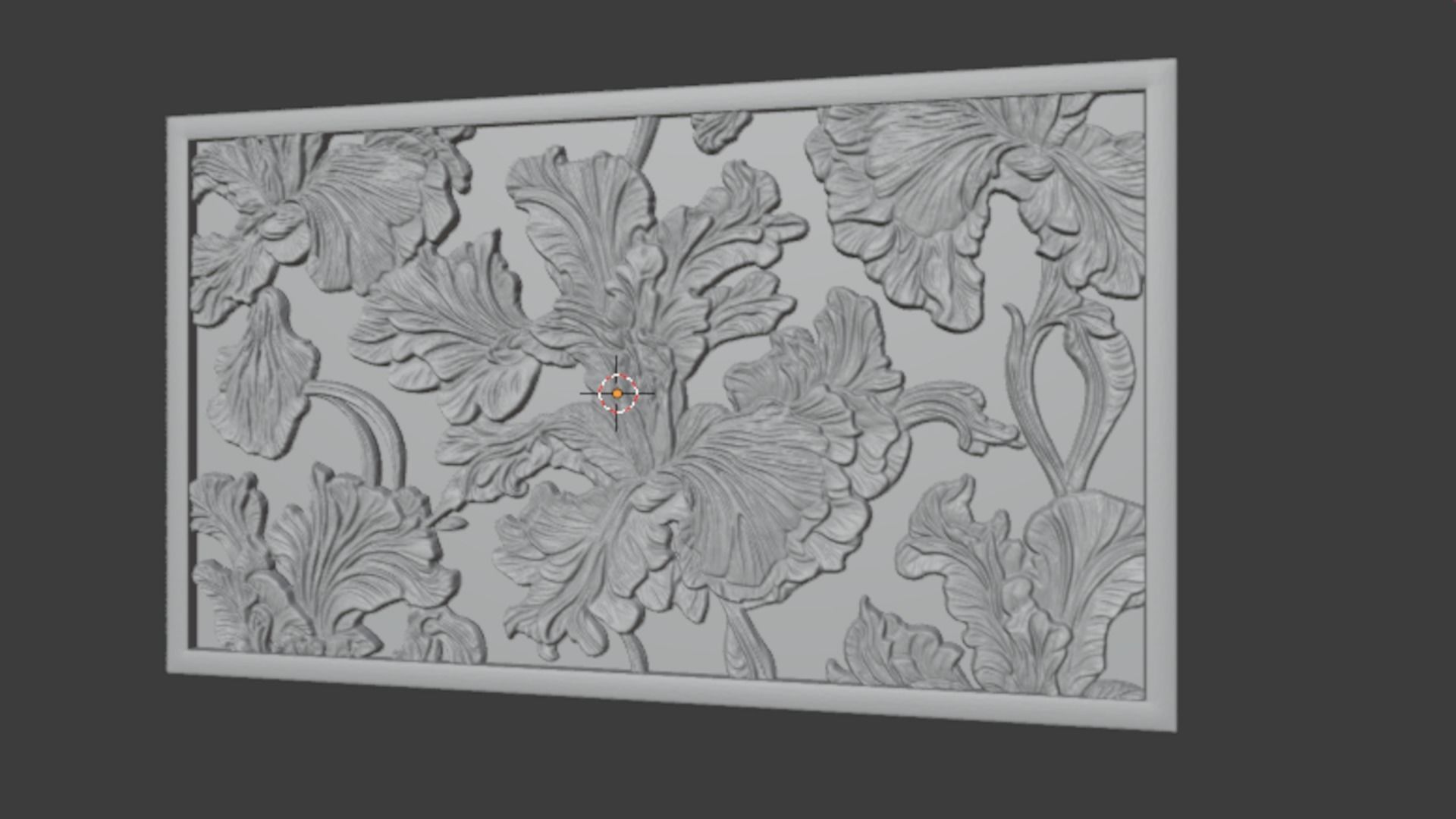 Modern Wall Panel Relief for CNC and 3D Printing 05 3D print model_4