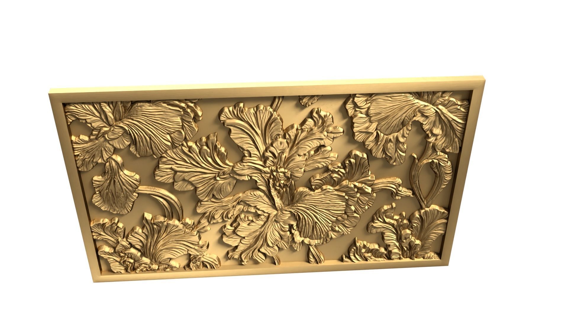 Modern Wall Panel Relief for CNC and 3D Printing 05 3D print model_10