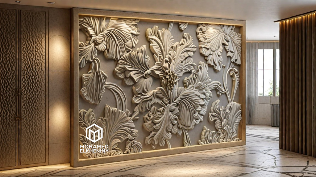 Modern Wall Panel Relief for CNC and 3D Printing 05 3D print model_2
