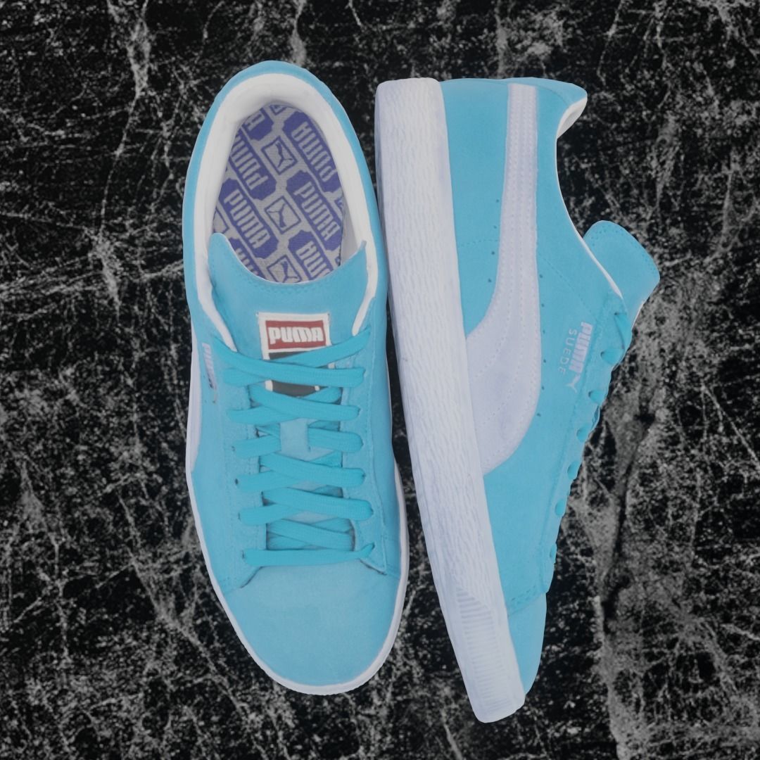 PUMA 3D SHOES - TURQUOISE - SUEDE Low-poly 3D model_2