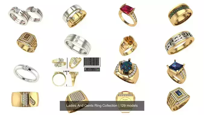Ladies And Gents Ring 328 Collection 