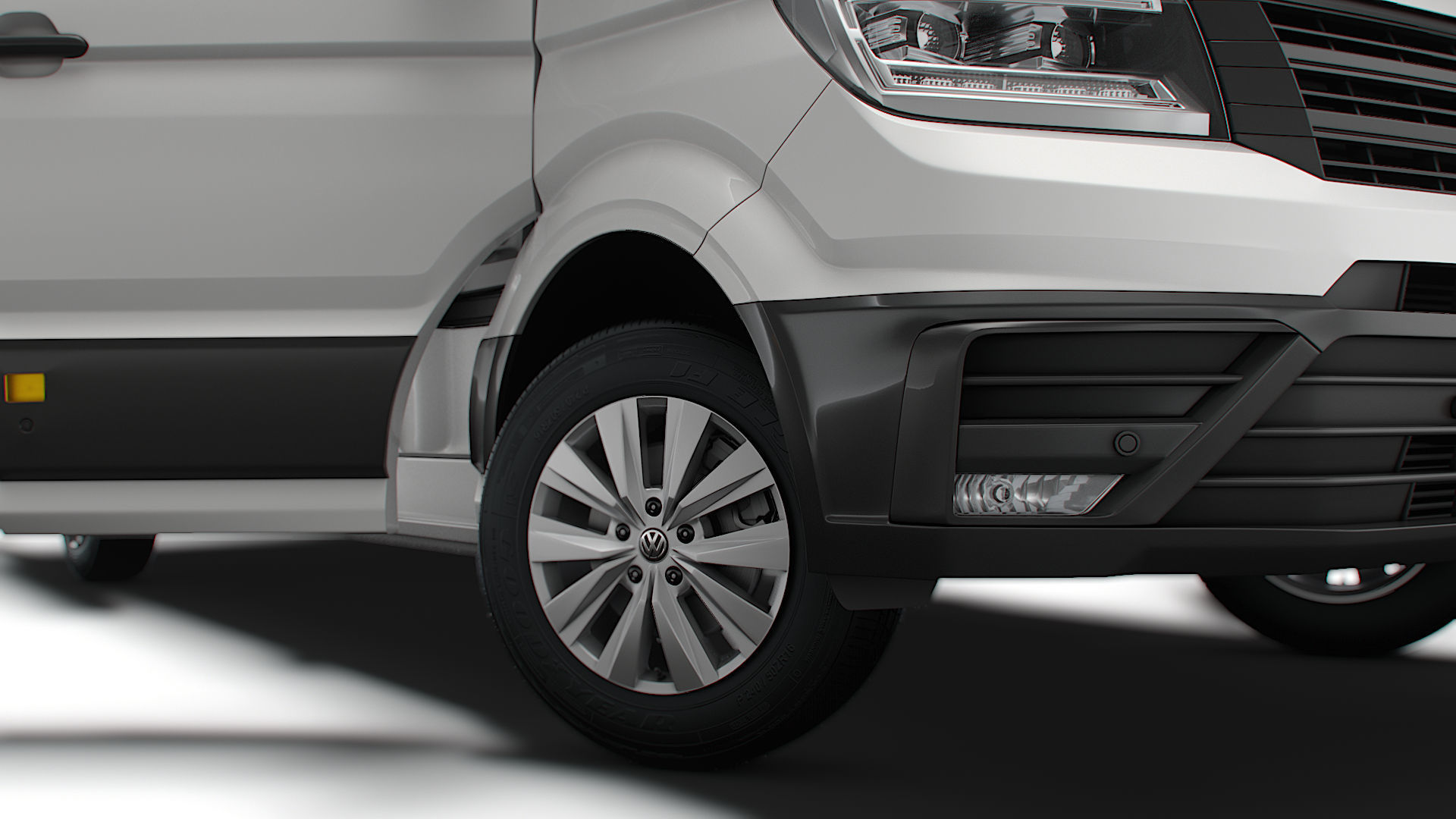 VW Crafter Panel Van L2H1 HQ Interior 2023 3D model_5