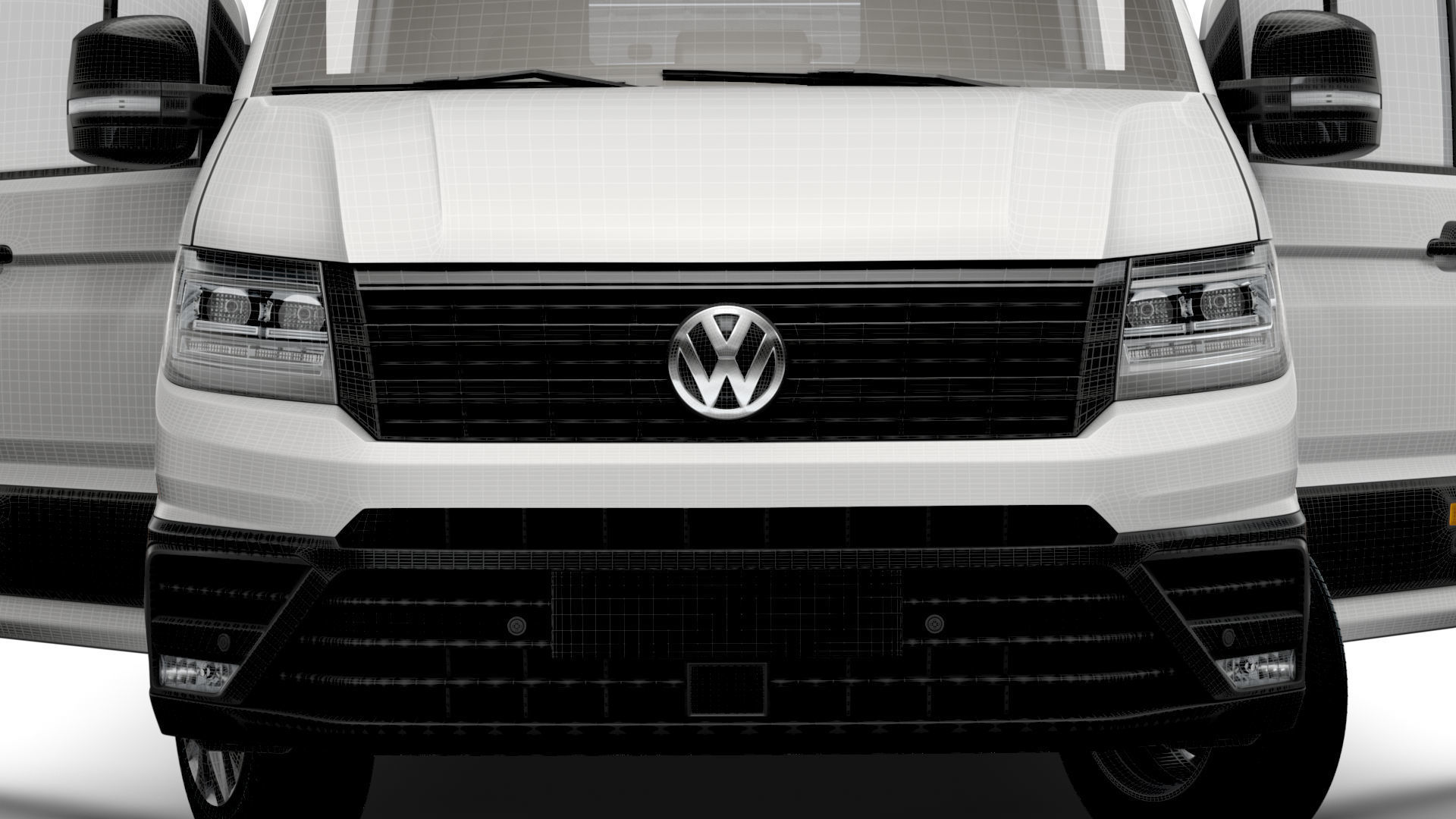 VW Crafter Panel Van L2H1 HQ Interior 2023 3D model_19