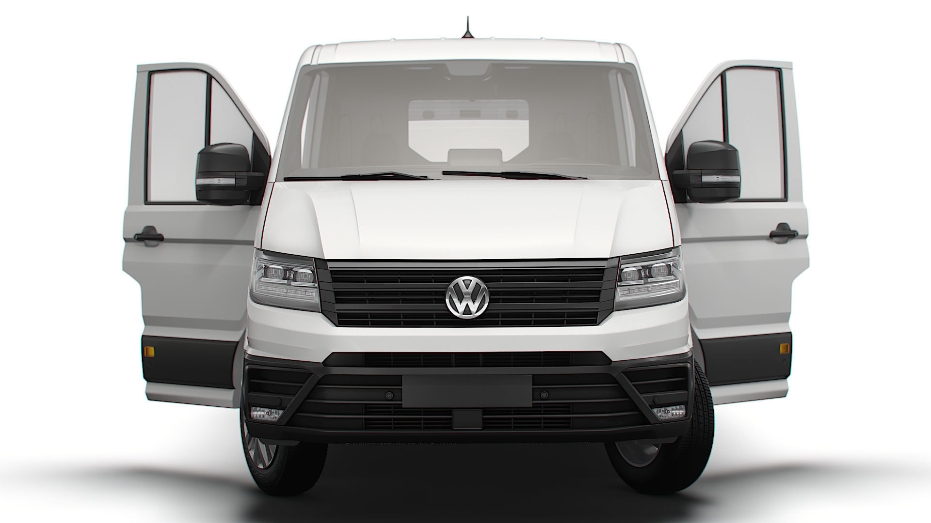 VW Crafter Panel Van L2H1 HQ Interior 2023 3D model_6