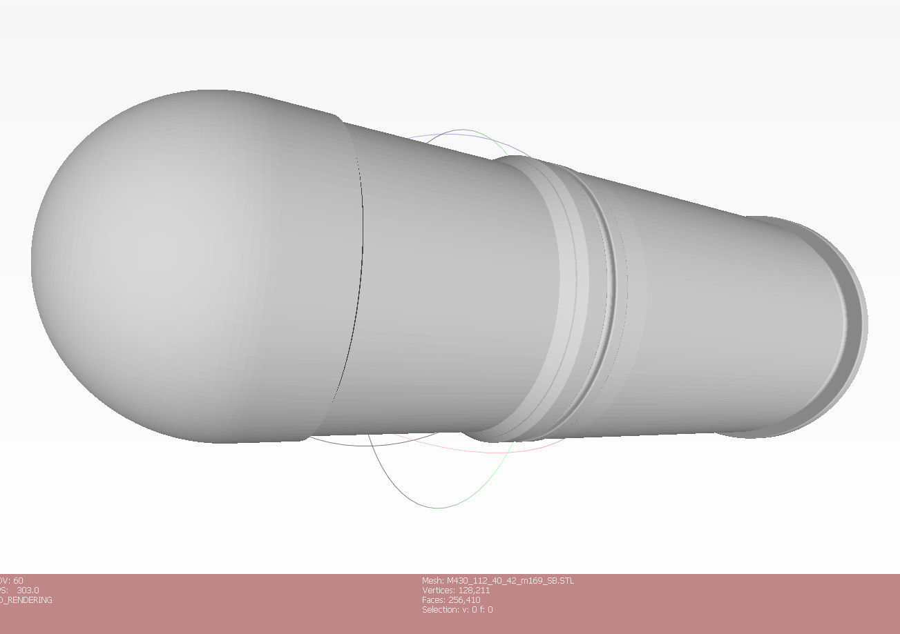 M430 40mm Projected Grenade Bomb for FPV drones  Shell Cartridge 3D model_14