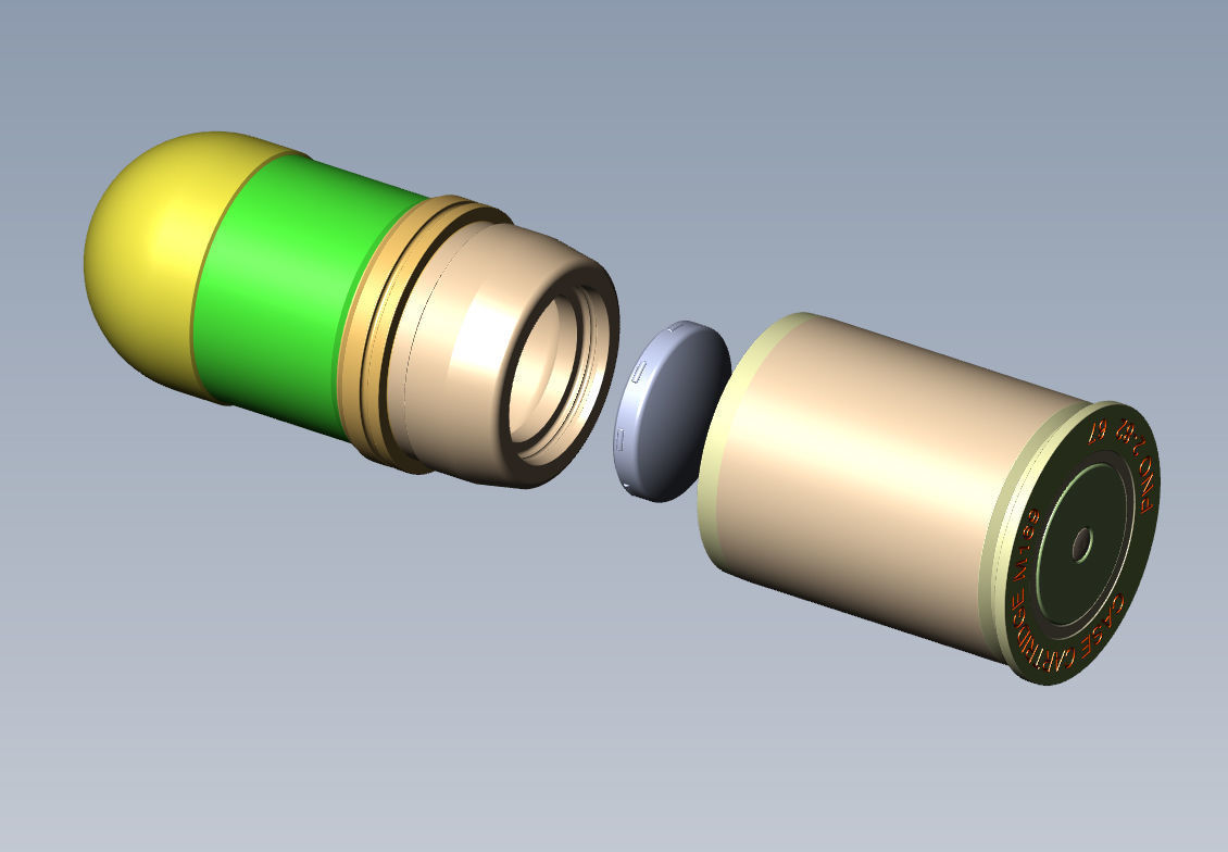 M430 40mm Projected Grenade Bomb for FPV drones  Shell Cartridge 3D model_5