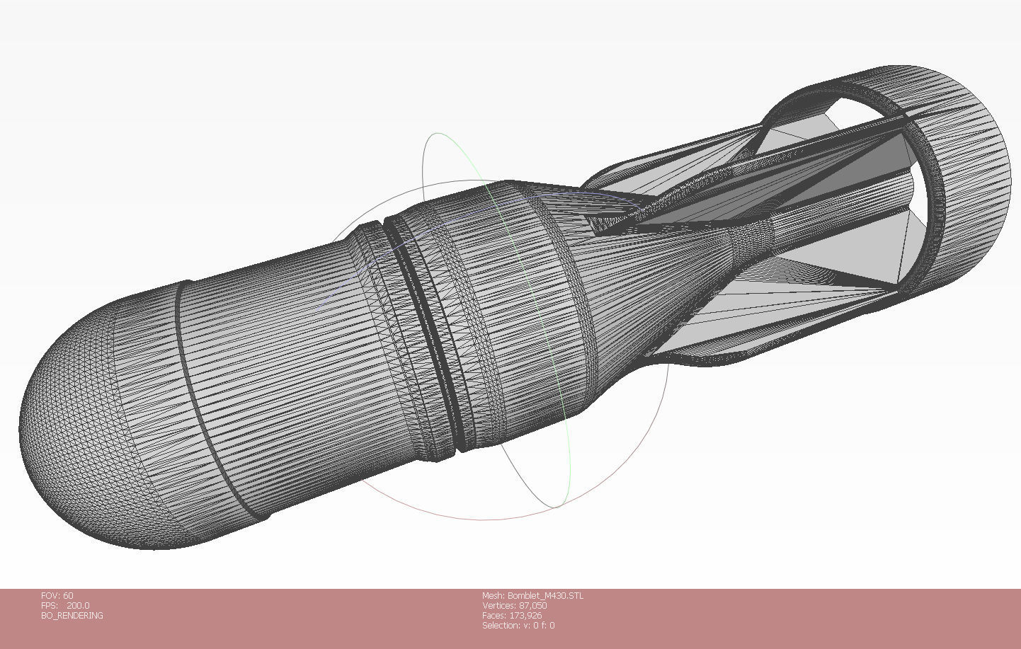 M430 40mm Projected Grenade Bomb for FPV drones  Shell Cartridge 3D model_16