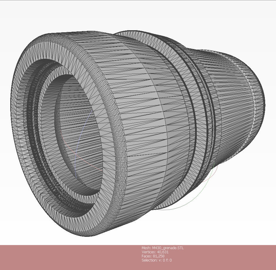 M430 40mm Projected Grenade Bomb for FPV drones  Shell Cartridge 3D model_22