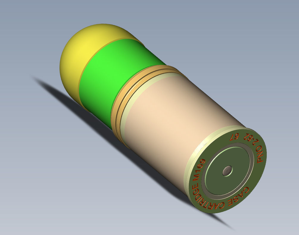M430 40mm Projected Grenade Bomb for FPV drones  Shell Cartridge 3D model_4