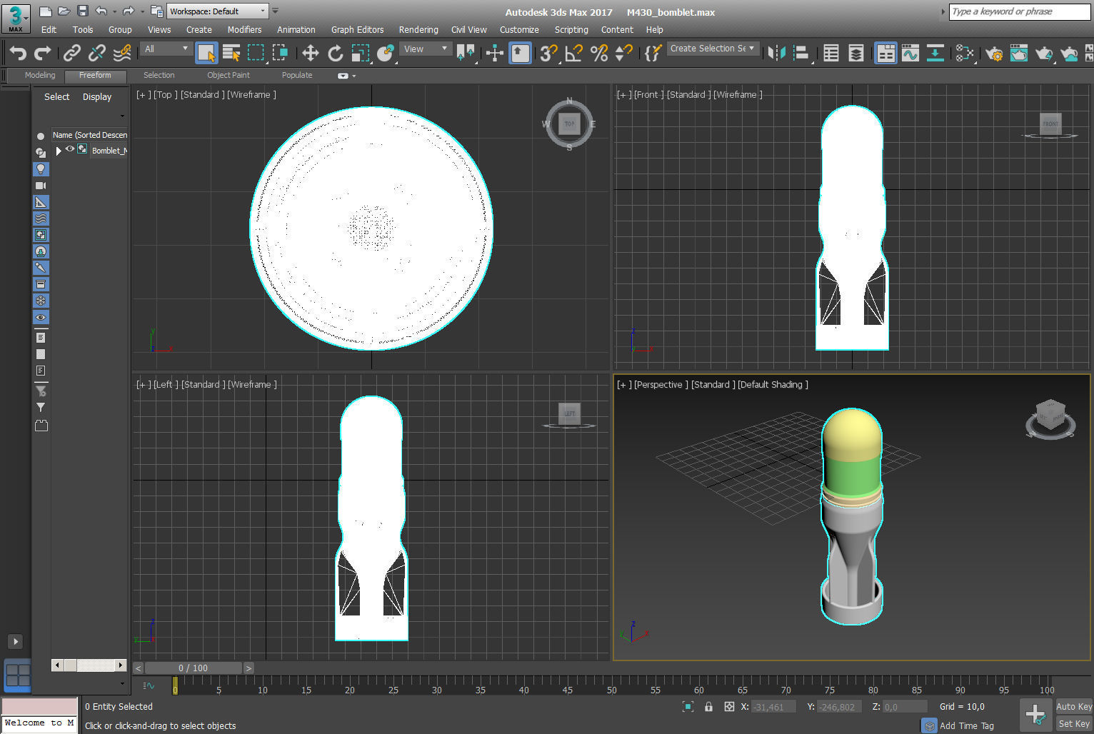 M430 40mm Projected Grenade Bomb for FPV drones  Shell Cartridge 3D model_11