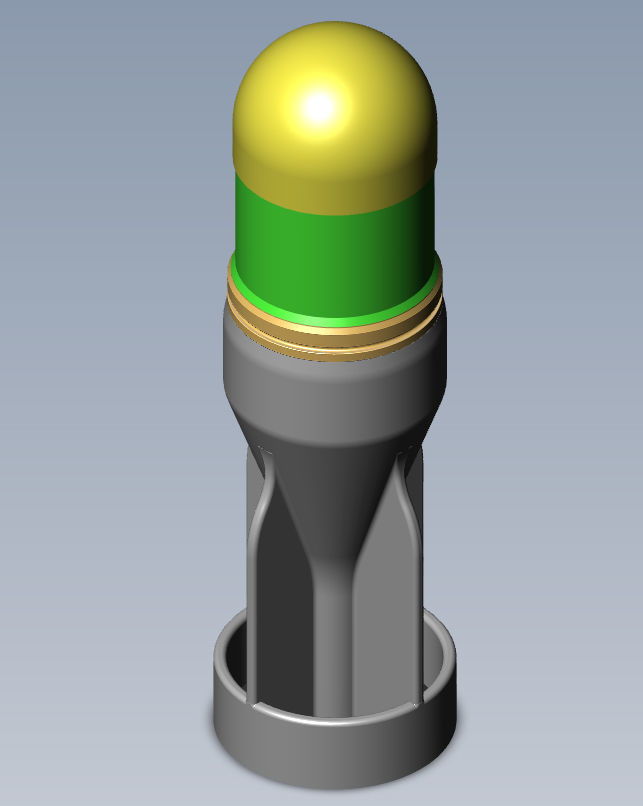 M430 40mm Projected Grenade Bomb for FPV drones  Shell Cartridge 3D model_7