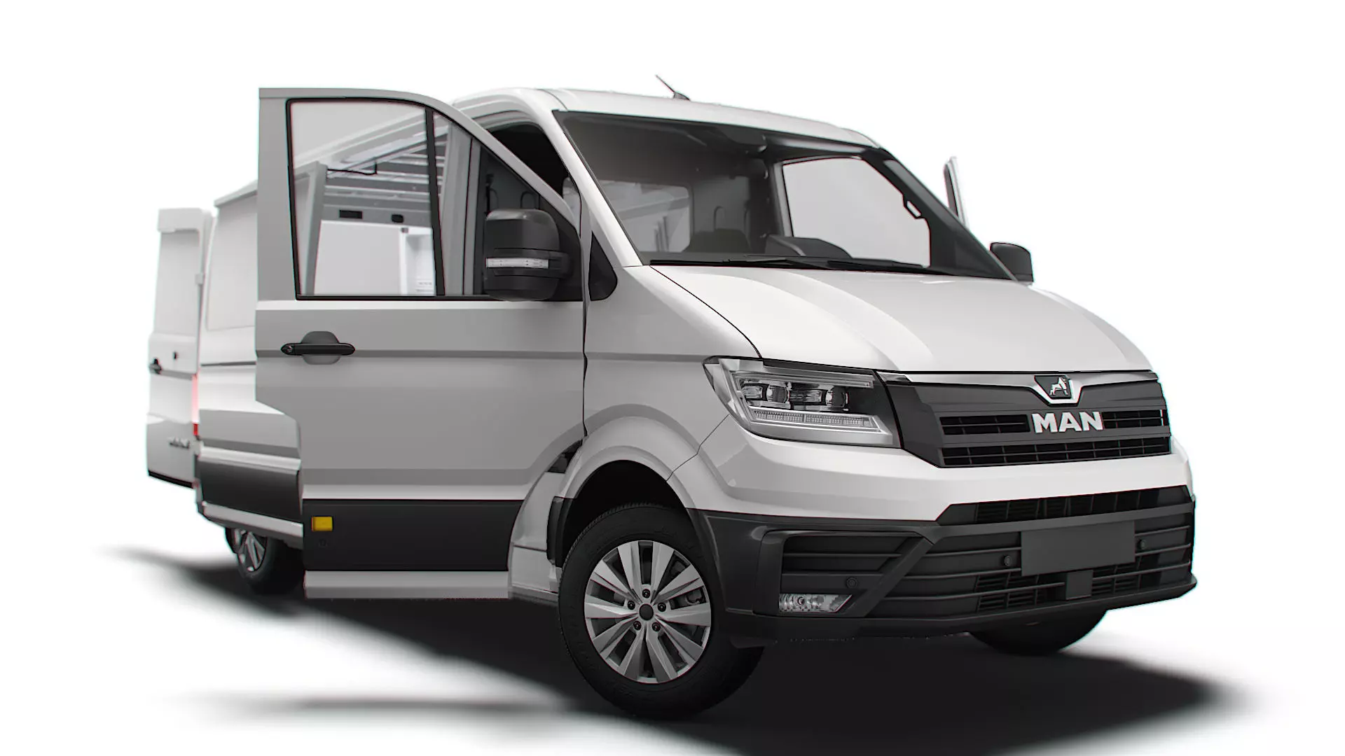 MAN TGE Panel Van L2H1 HQ Interior 2023 3D model