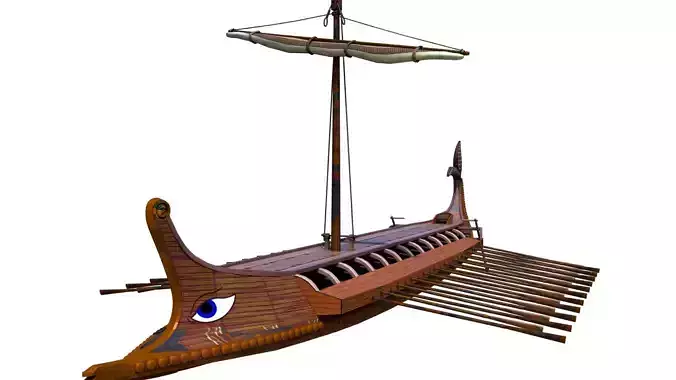 Historical Roman Greek Warship Trireme