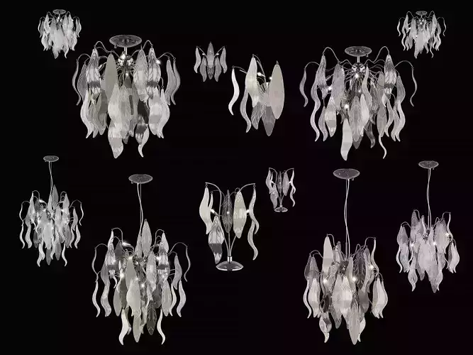 793 Vetro Lightstar Collectiont of Lamps 
