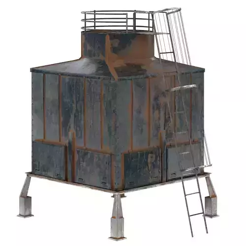 Roof top cooling unit 3D model