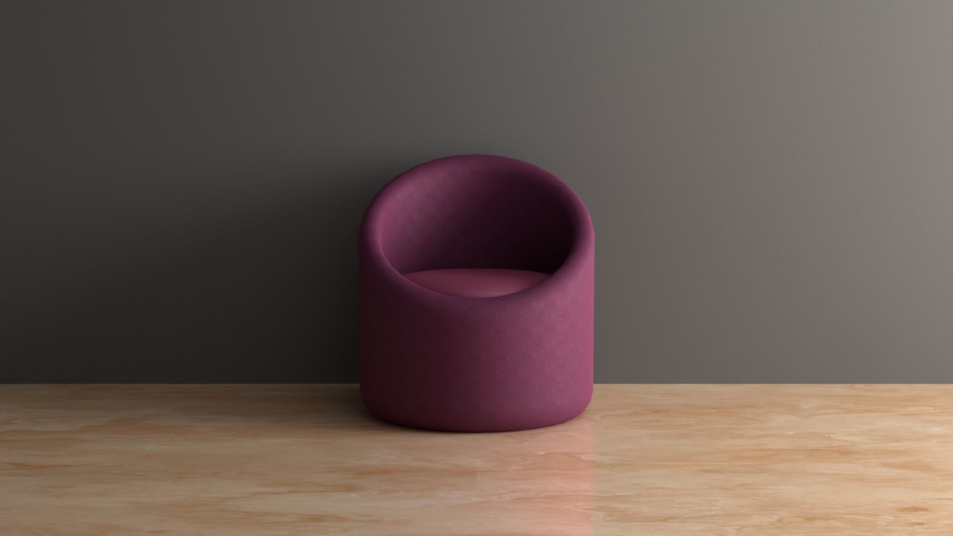Furniture sofa Low-poly 3D model_5