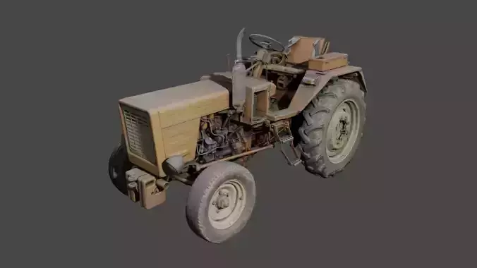 Old rusty and dirty tractor Wladimirec T-25