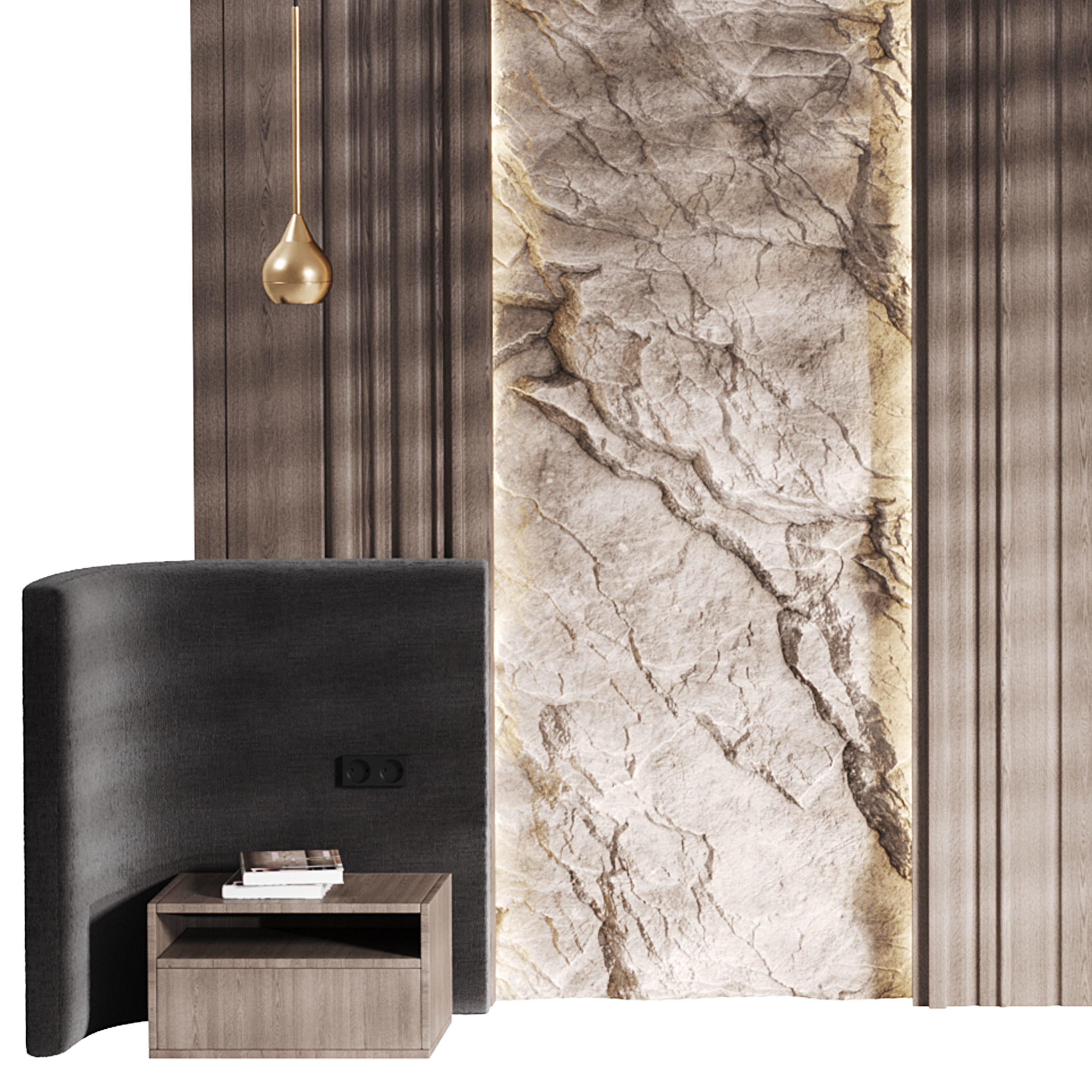 Decorative Wall panel  10 3D model_1
