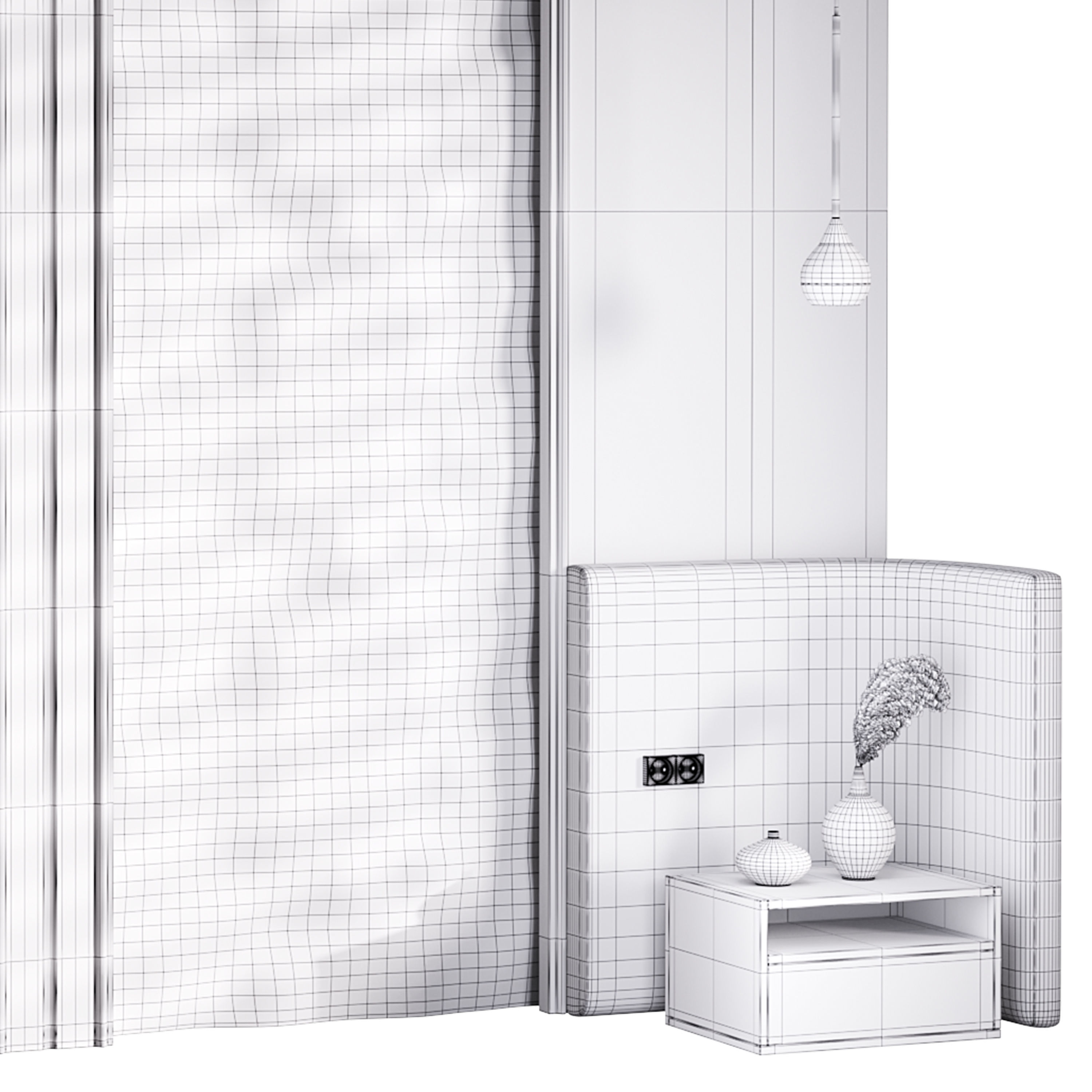 Decorative Wall panel  10 3D model_14