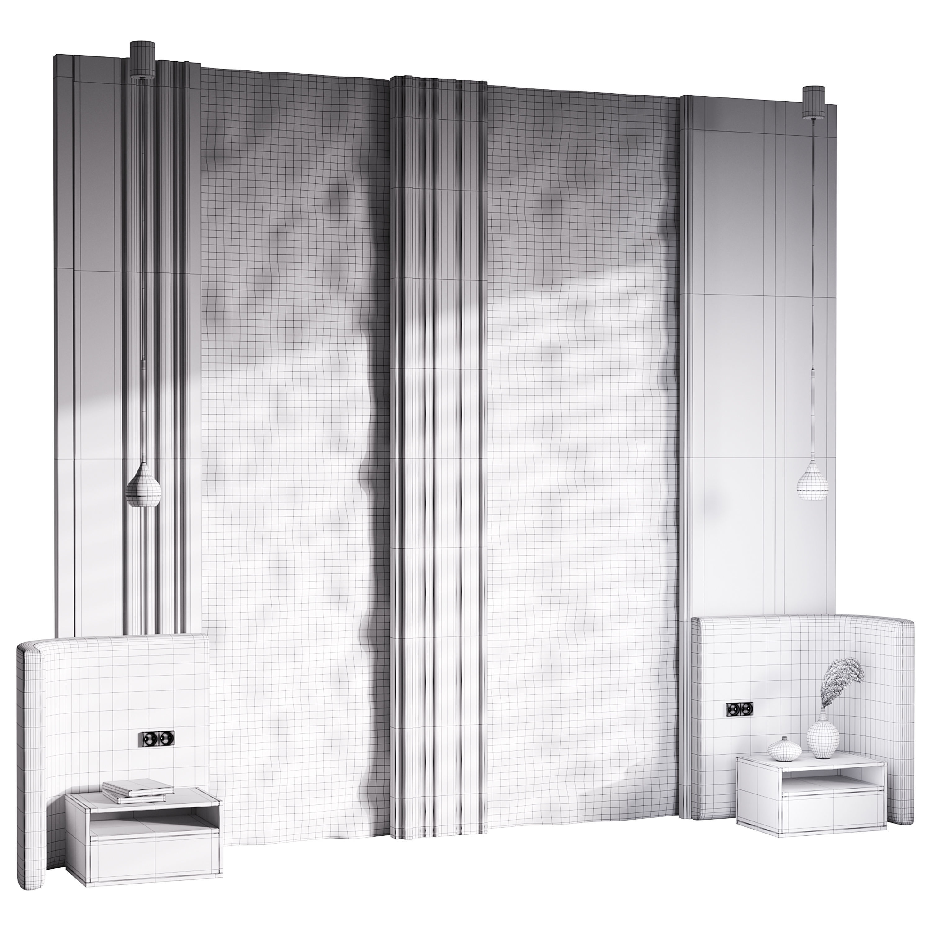 Decorative Wall panel  10 3D model_13