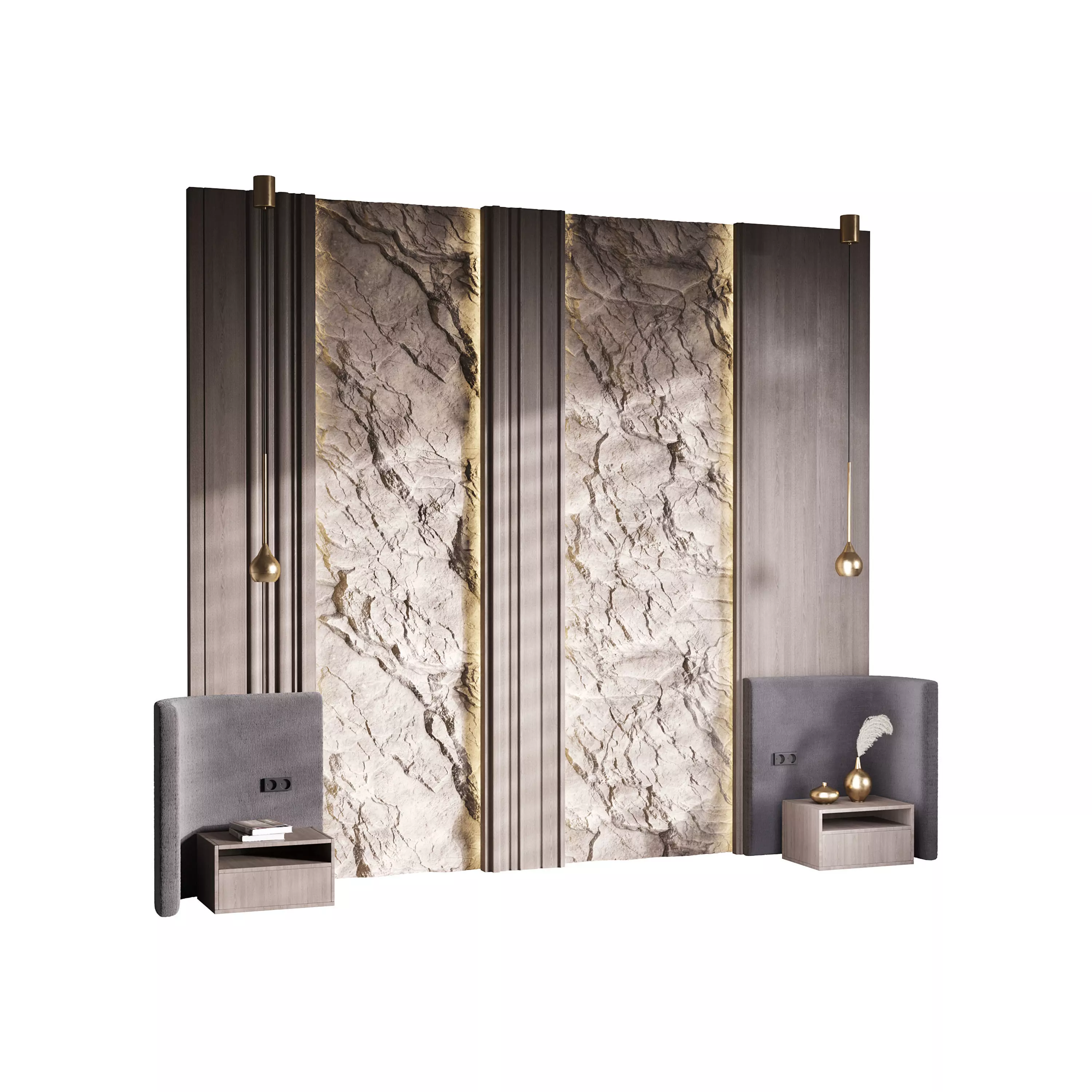 Decorative Wall panel  10 3D model_0