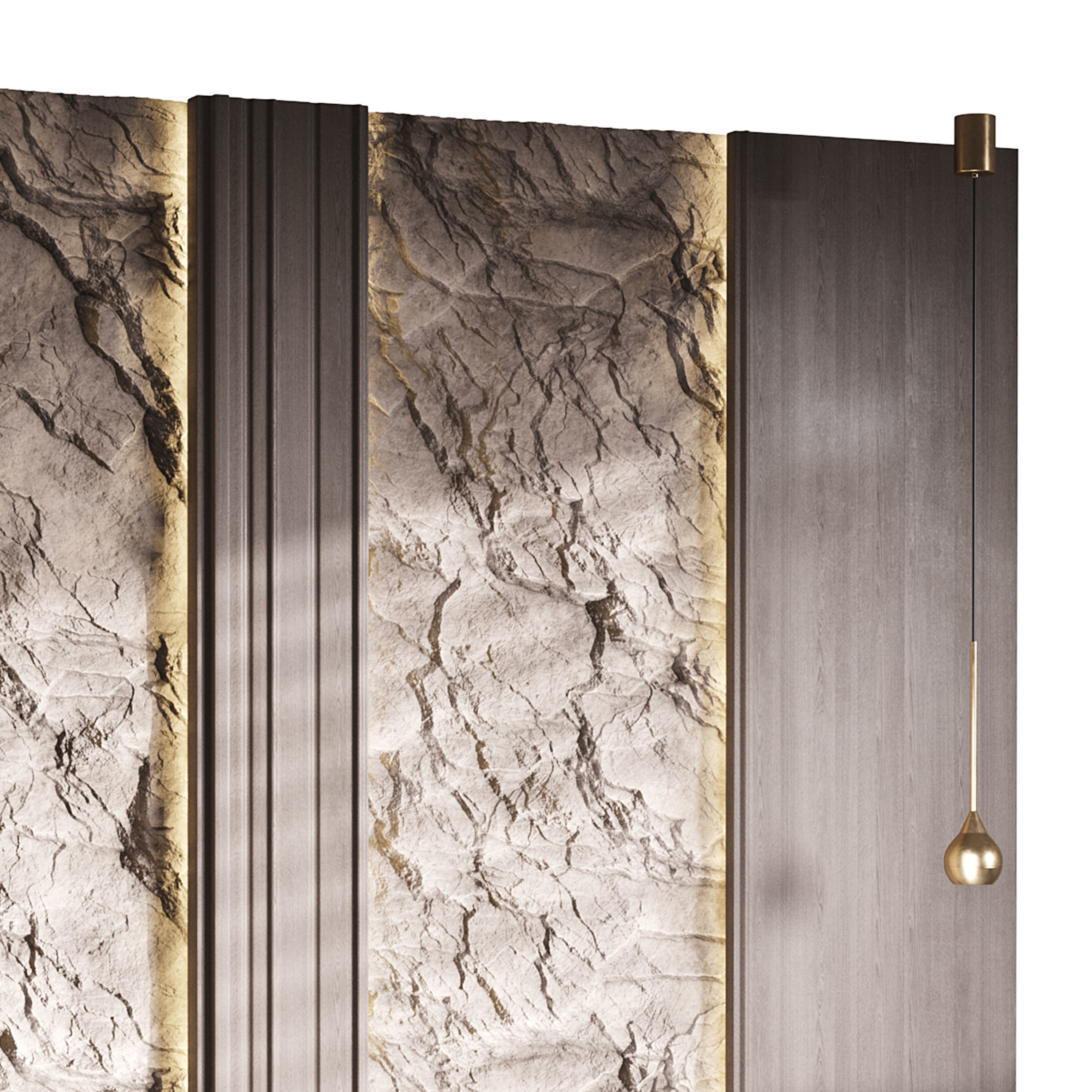 Decorative Wall panel  10 3D model_8