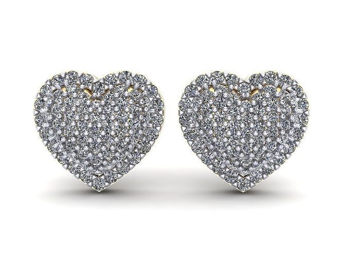 Heart Earring 3D print model