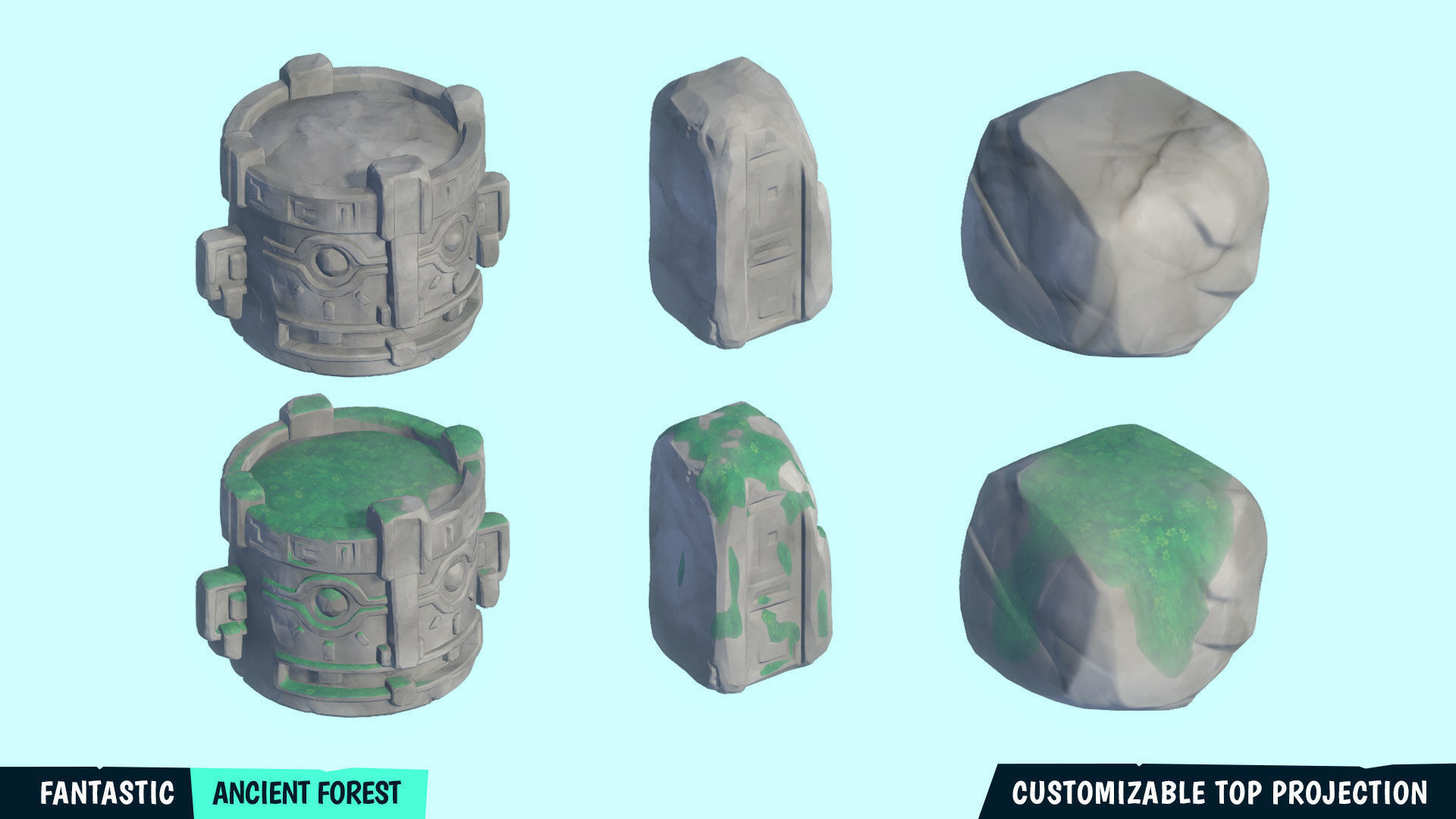 FANTASTIC - Ancient Forest Low-poly 3D model_16