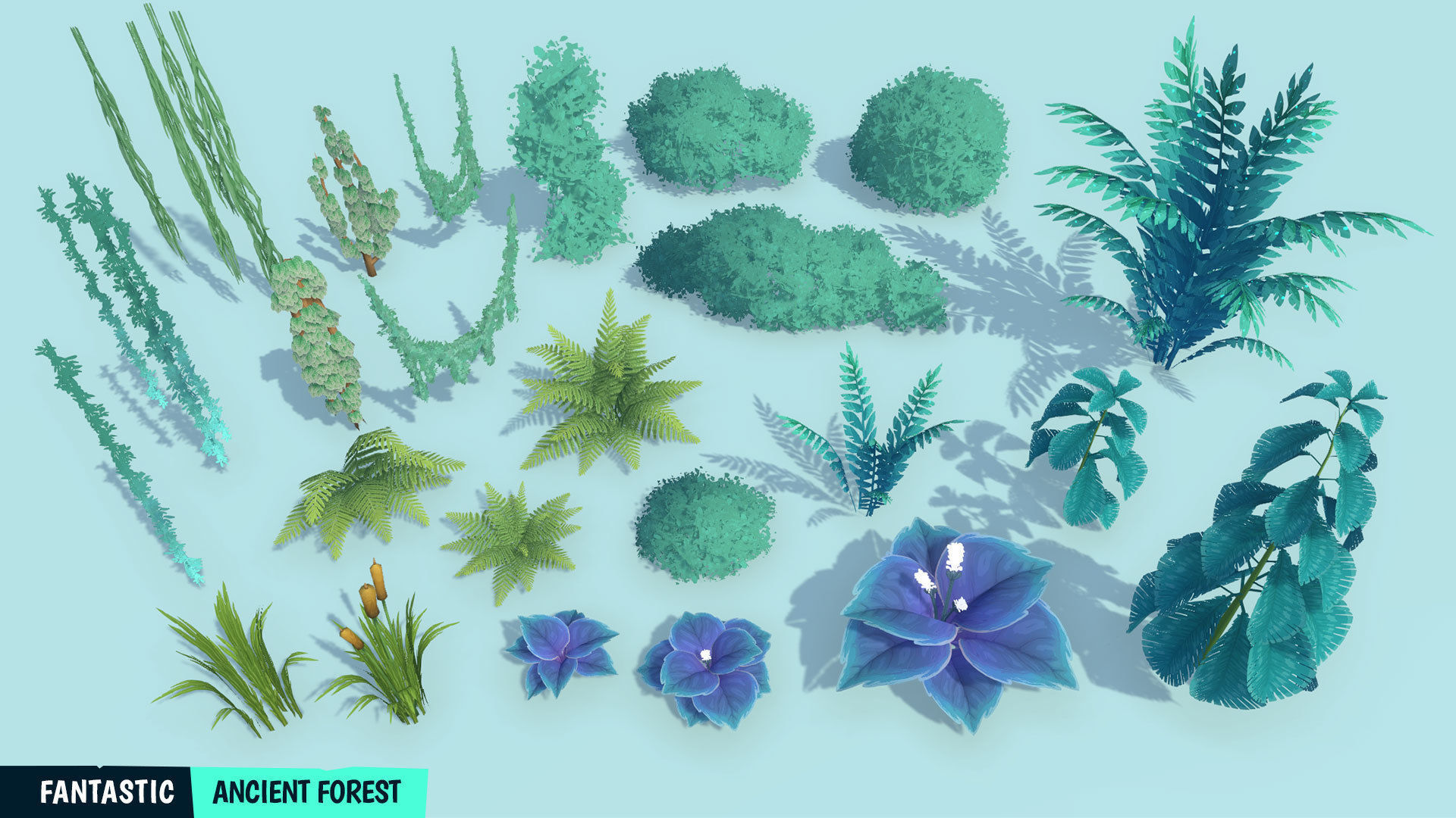 FANTASTIC - Ancient Forest Low-poly 3D model_18