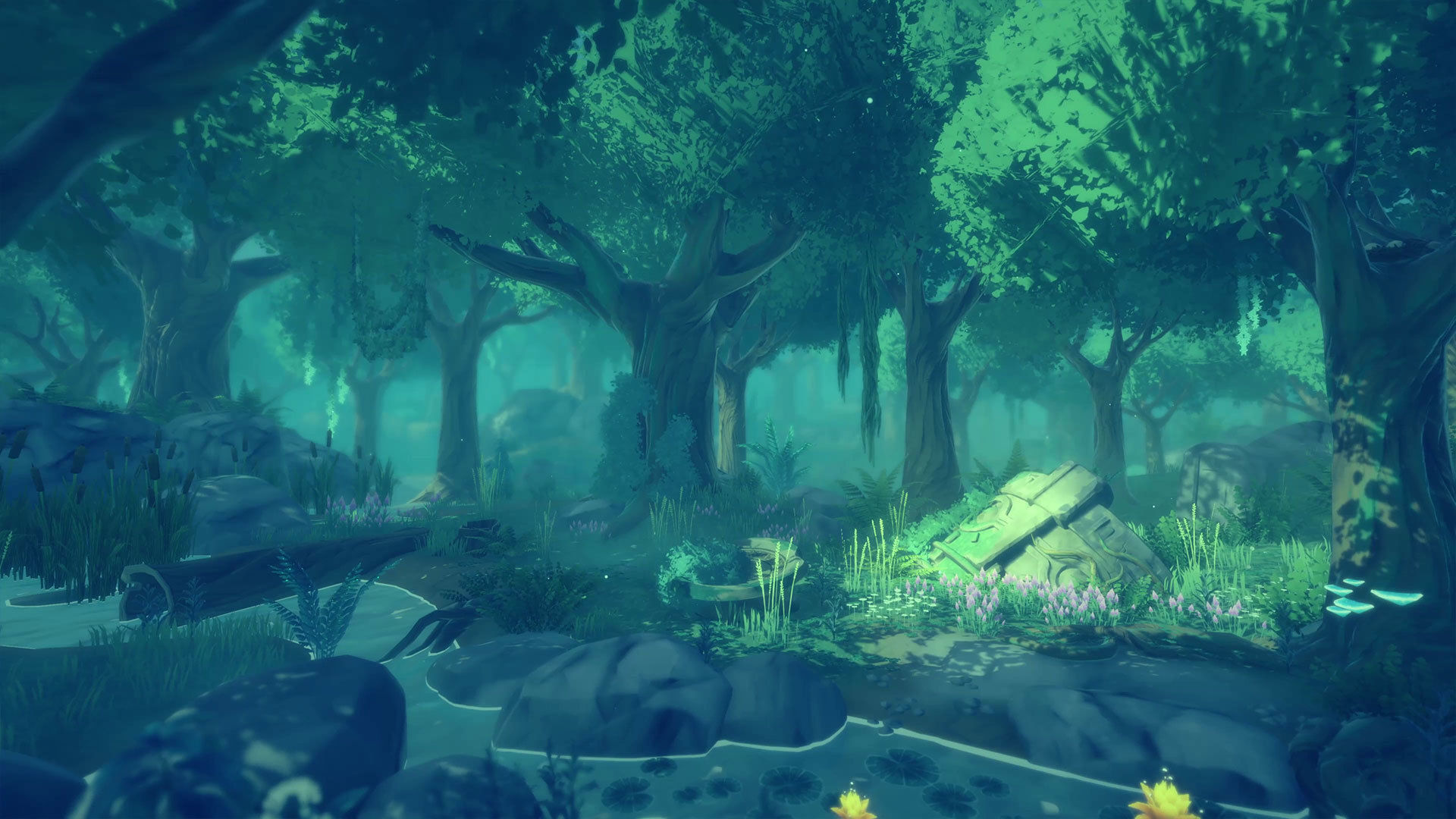 FANTASTIC - Ancient Forest Low-poly 3D model_12