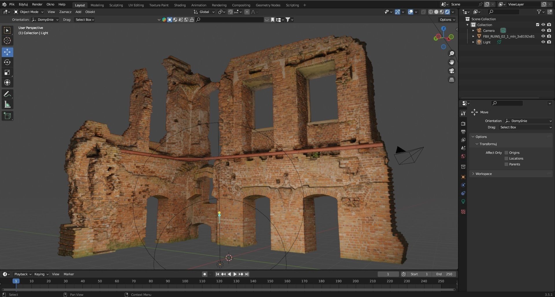 Ruins of the palace 02 3D model_8