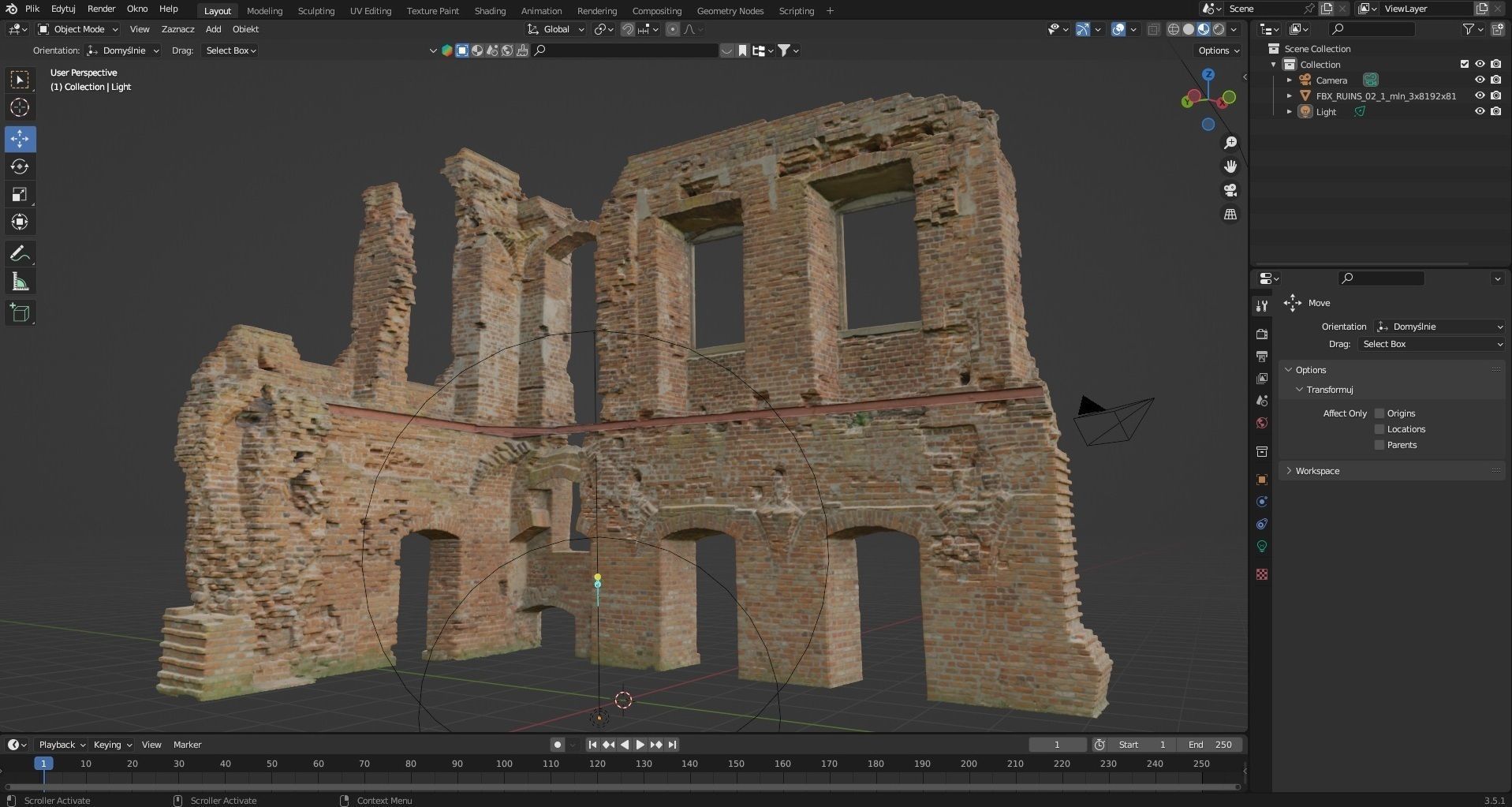 Ruins of the palace 02 3D model_7