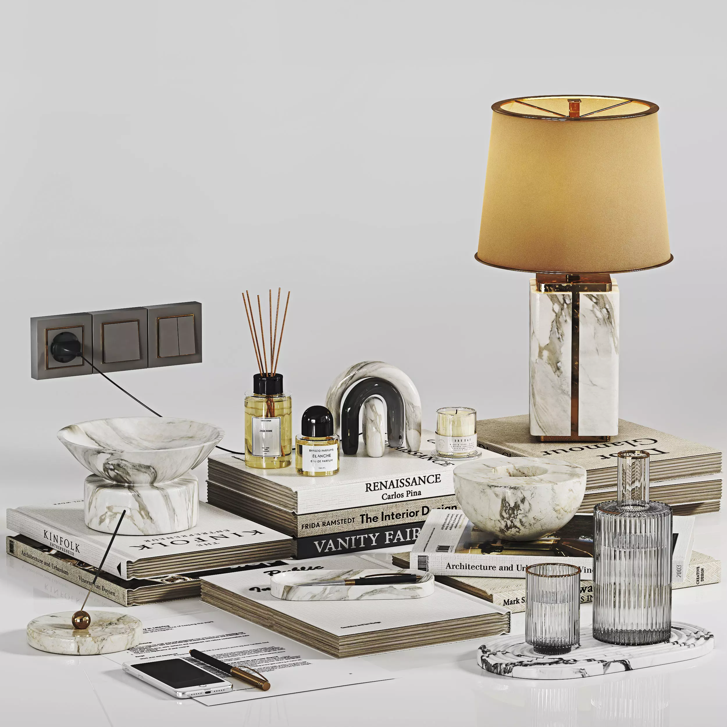 Decorative Set 02 3D model_0