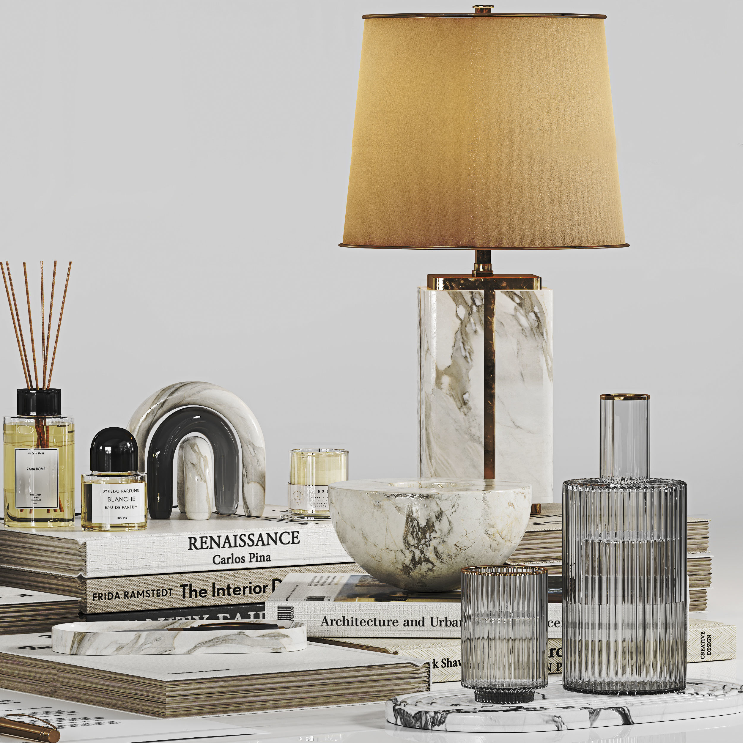 Decorative Set 02 3D model_4