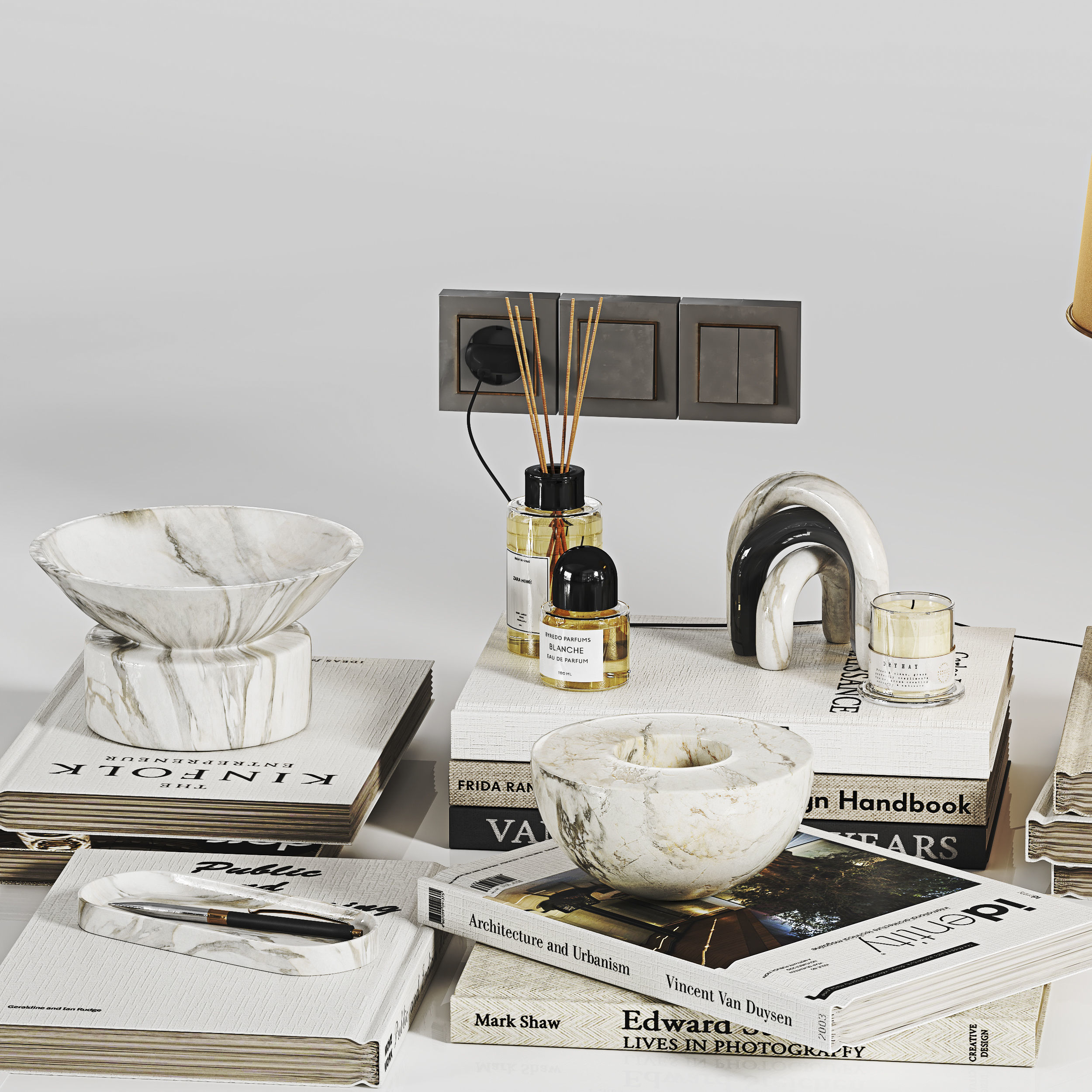 Decorative Set 02 3D model_1