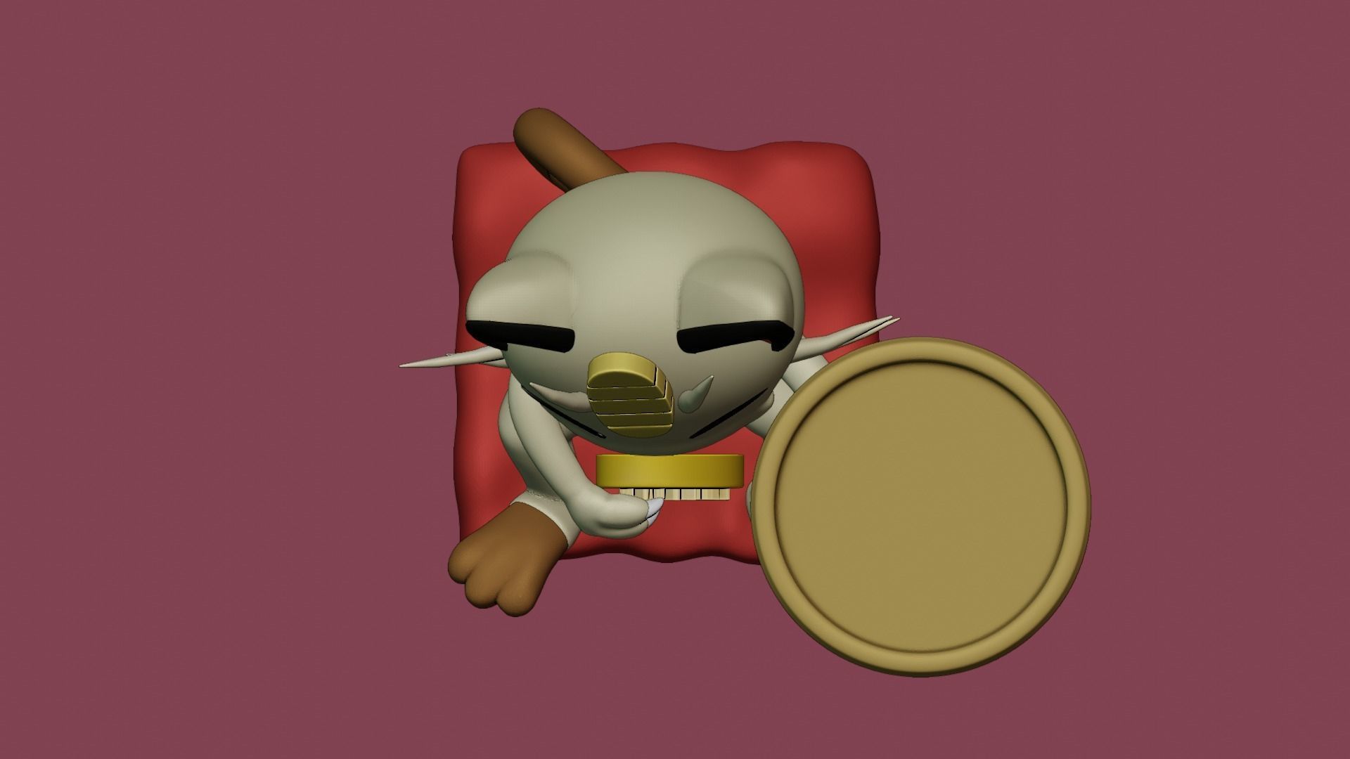 MEOWTH OBJECT HOLDER - POKEMON 3D print model_10