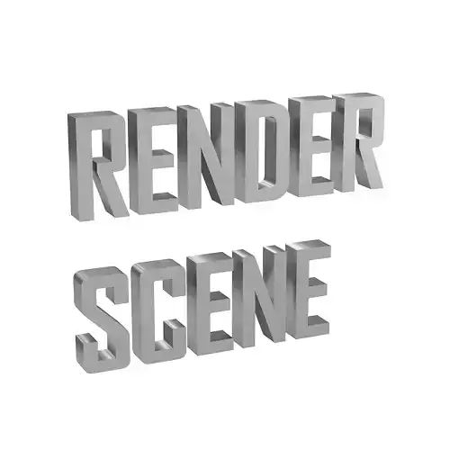 WHITE BACKGROUND RENDER SCENE 3D model