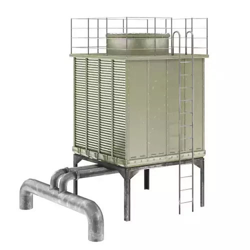 Roof top cooling unit 3D model