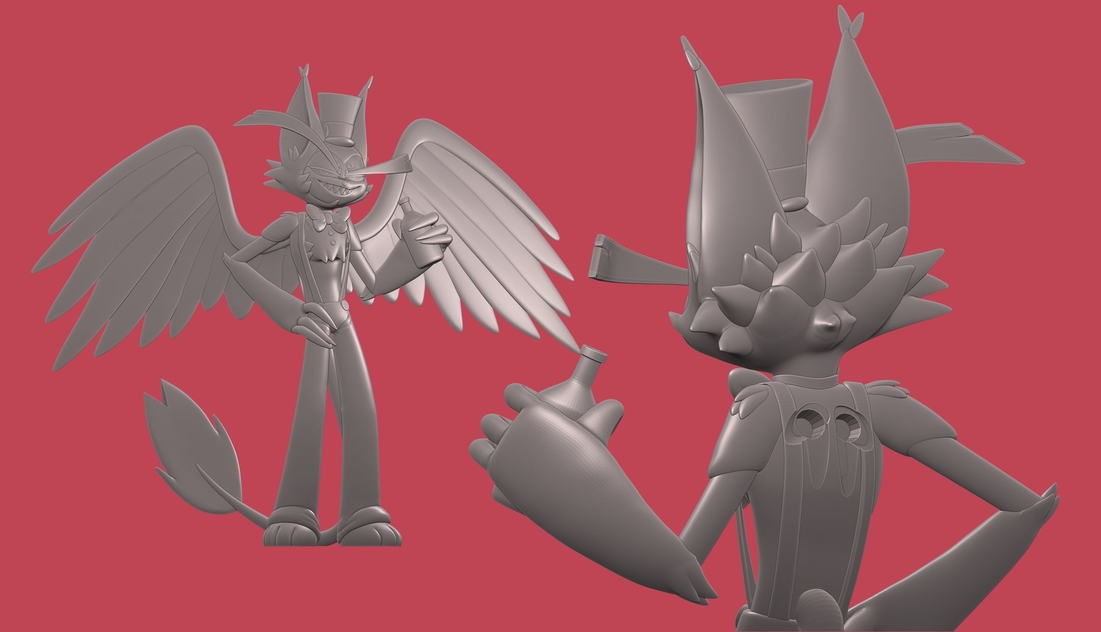 Husk Hazbin Hotel 3D print model_4