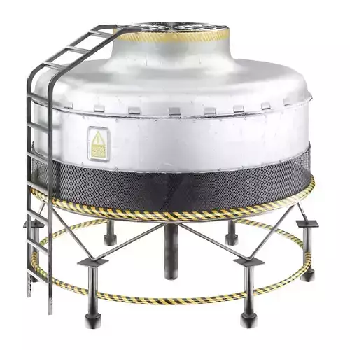 Roof top cooling unit 3D model