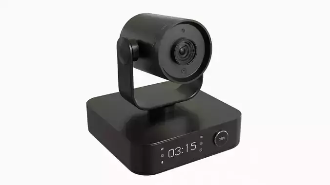 Conference Camera 4K Low-poly 3D model
