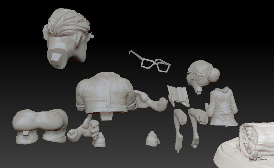 Carl and Ellie 3D Print Model 3D print model_41